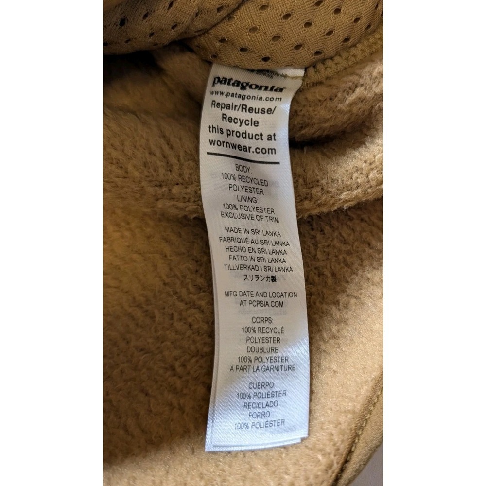 Patagonia Women XL Retro Pile Marsupial Fleece Pullover Jacket Brown STY22835 - Picture 4 of 8